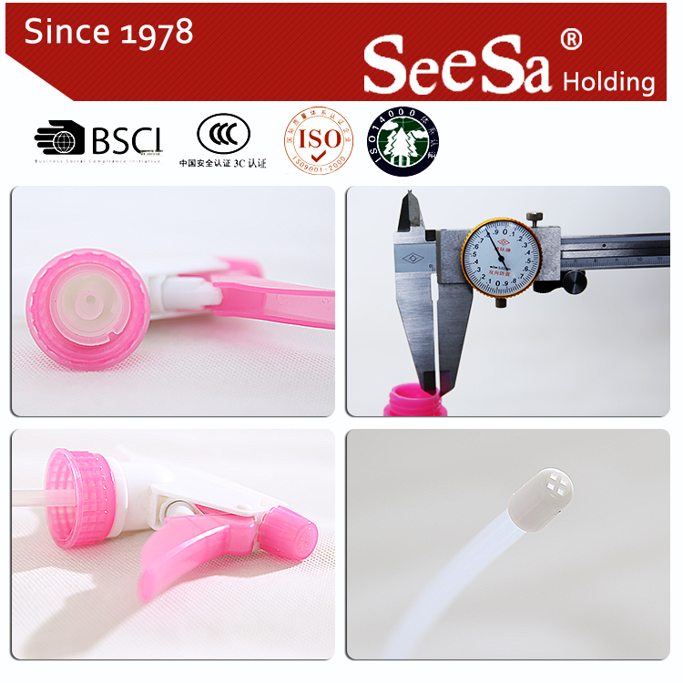 Seesa Brand Chemical Resistant Plastic Hand Trigger Water Sprayer Bottle
