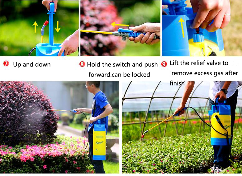 بخاخ توفير المياه البلاستيكي سعة 8 لتر من Seesa BSCI